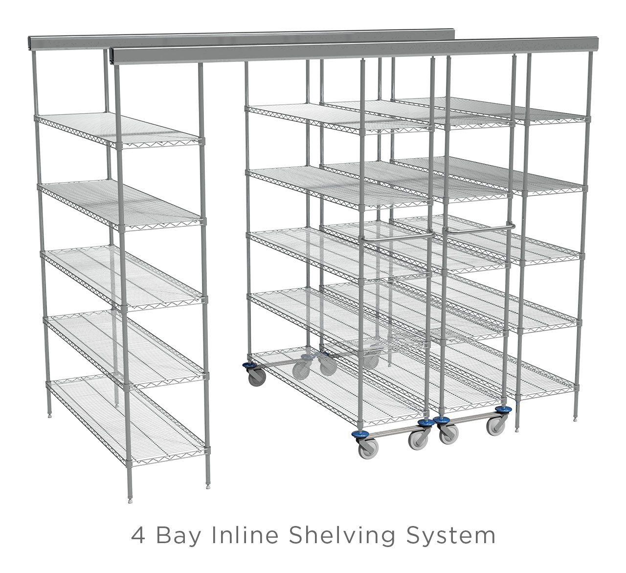 SURGISPAN® Inline Shelving SystemSURGISPAN® Inline Shelving System - 4 Bays SURGISPAN® Inline Shelving SystemSURGISPAN® Inline Shelving System - 4 Bays