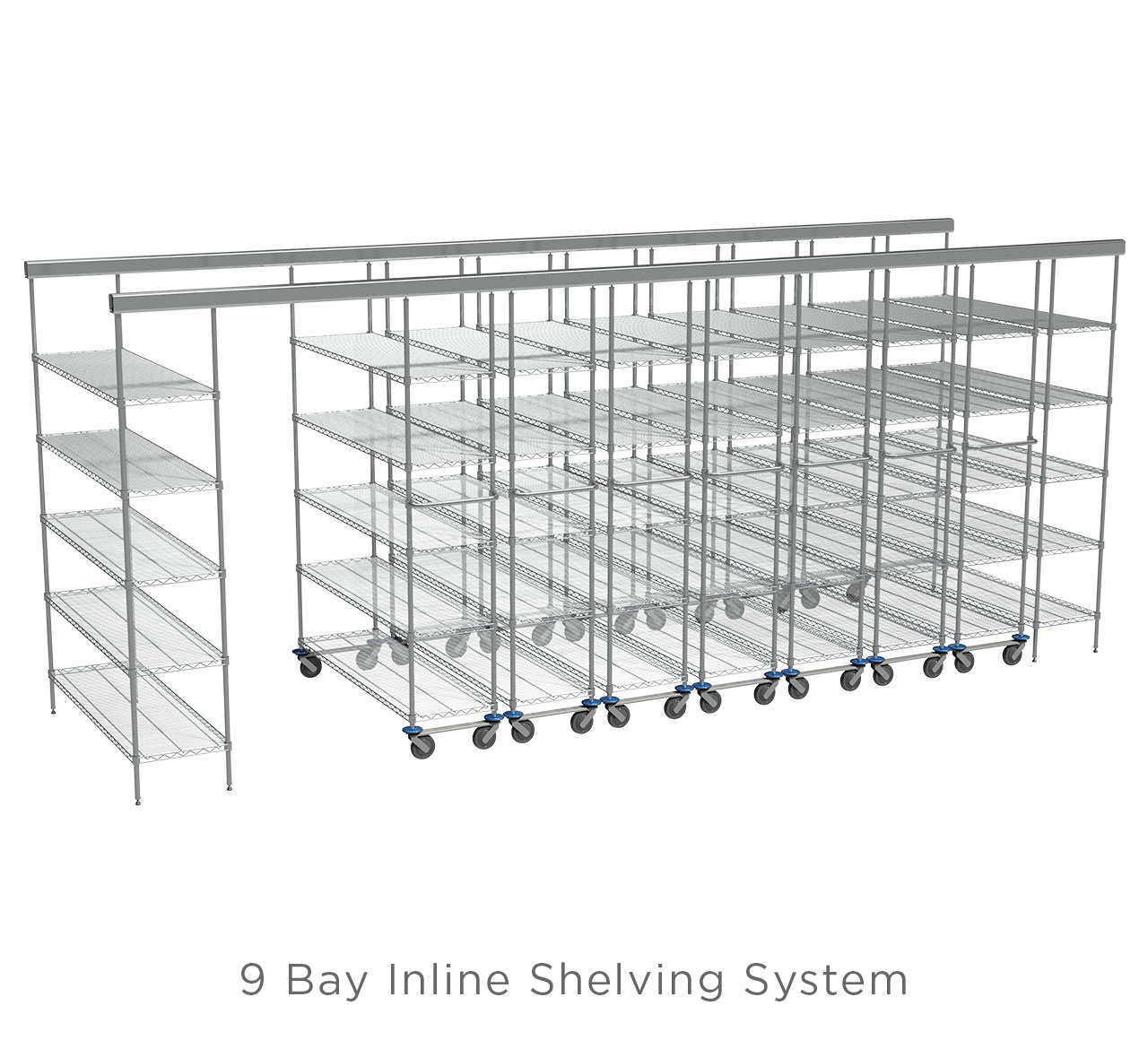 SURGISPAN® Inline Shelving SystemSURGISPAN® Inline Shelving System - 9 Bays SURGISPAN® Inline Shelving SystemSURGISPAN® Inline Shelving System - 9 Bays
