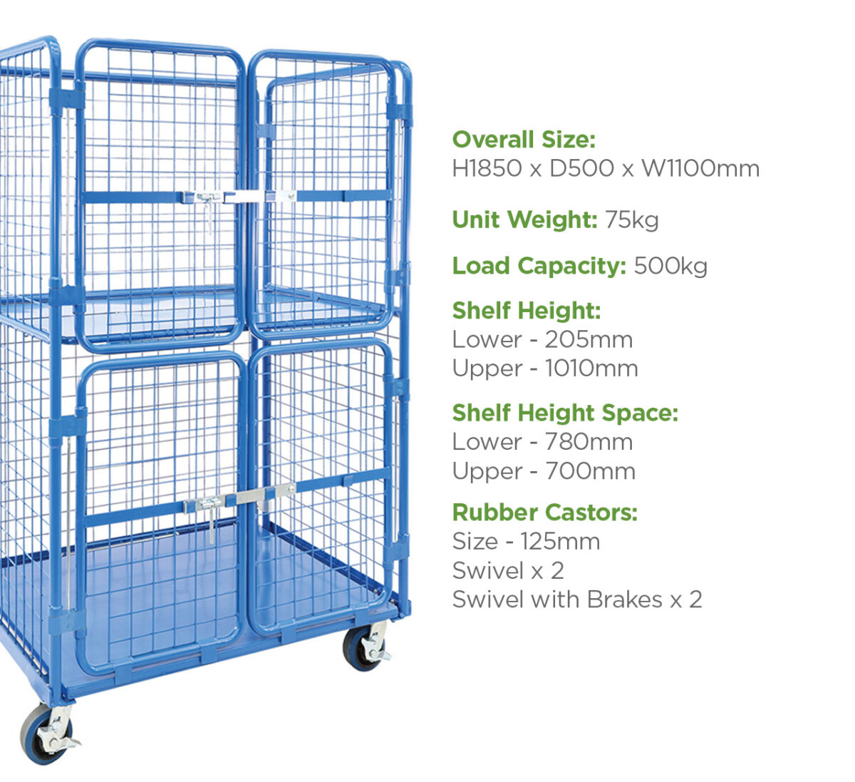 Full Height Goods Trolley - Heavy Duty Trolleys | KrossTech