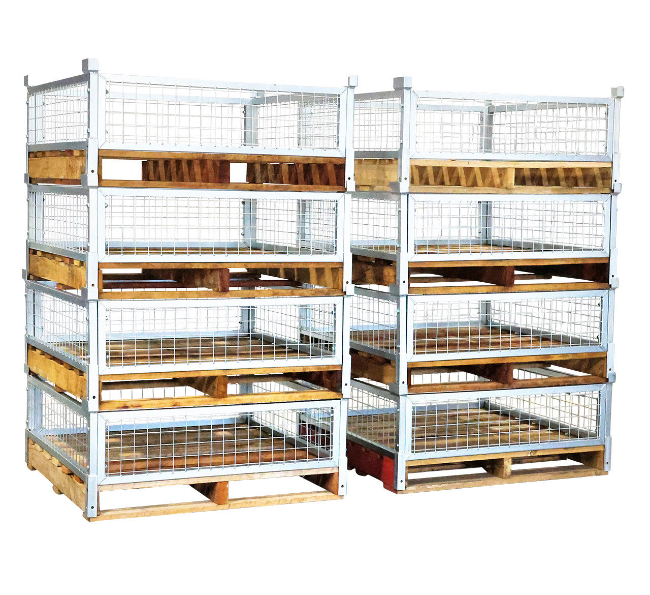 Mesh Pallet Retainers - Stacked Mesh Pallet Retainers - Stacked