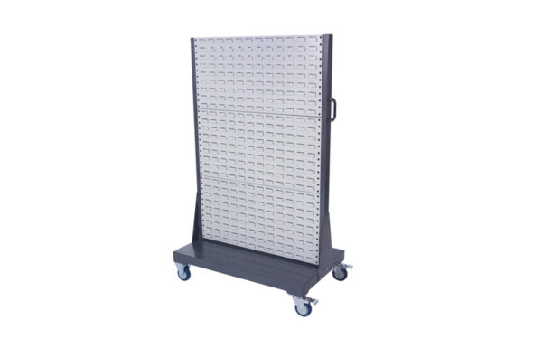 Double Sided Mobile Louvre Panel Trolley