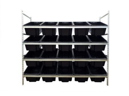 krosstech stackrack with 20 52l tufftotes