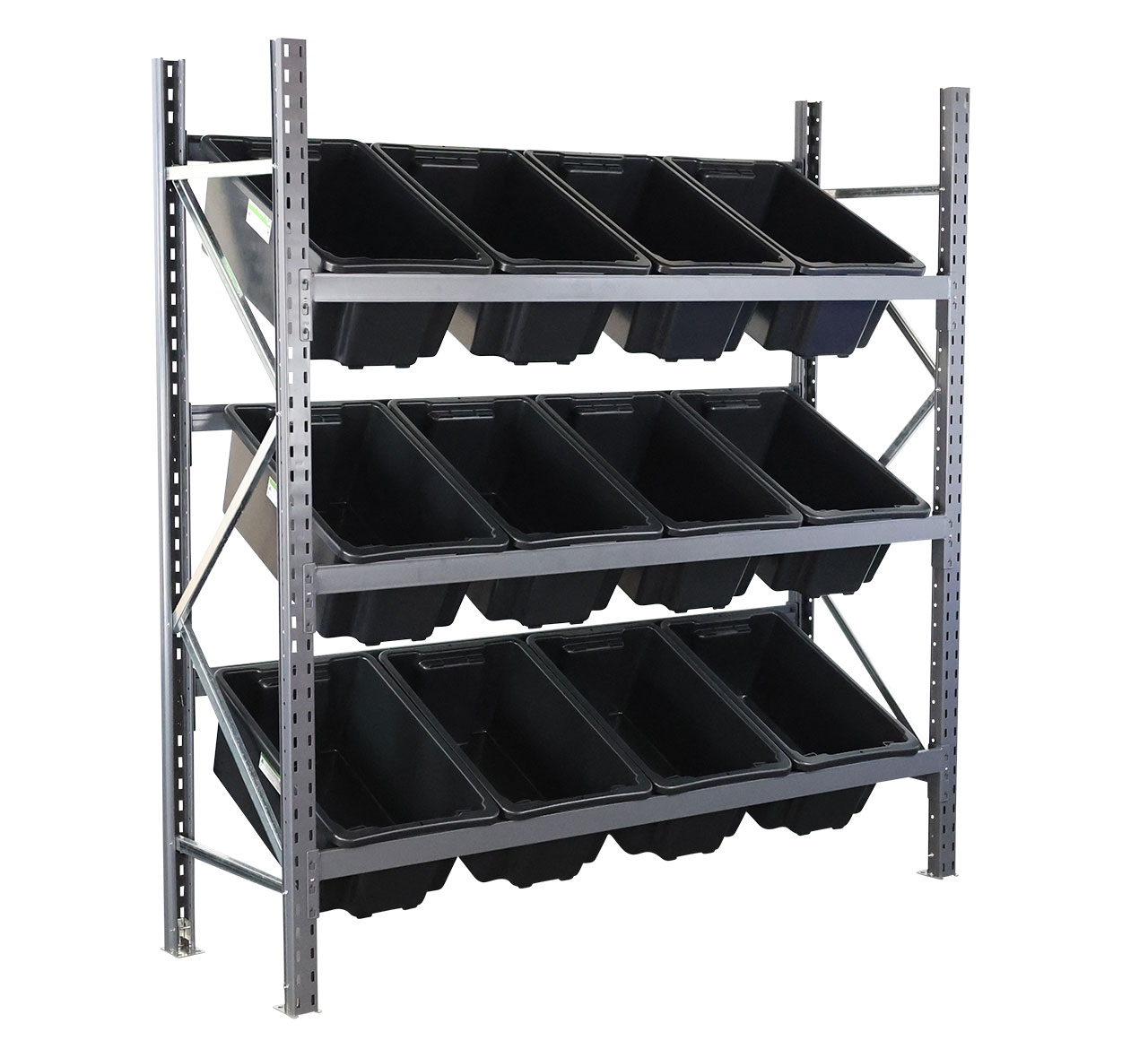 STACKRACK® 52L x 12 Black TUFFTOTE® Bins STACKRACK® 52L x 12 Black TUFFTOTE® Bins