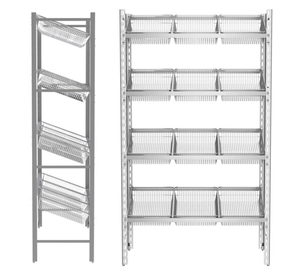 Bulk Basket Rack-Series 1 (small baskets) | Krosstech