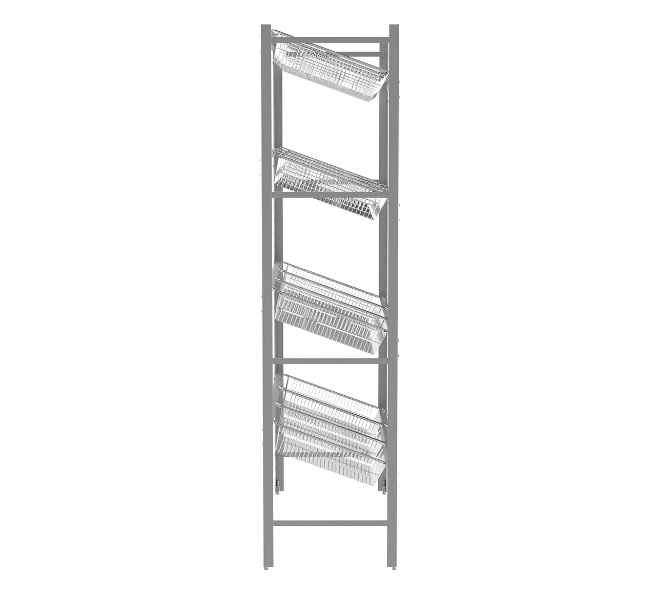Bulk Basket Rack - Series 1: Side View Bulk Basket Rack - Series 1: Side View