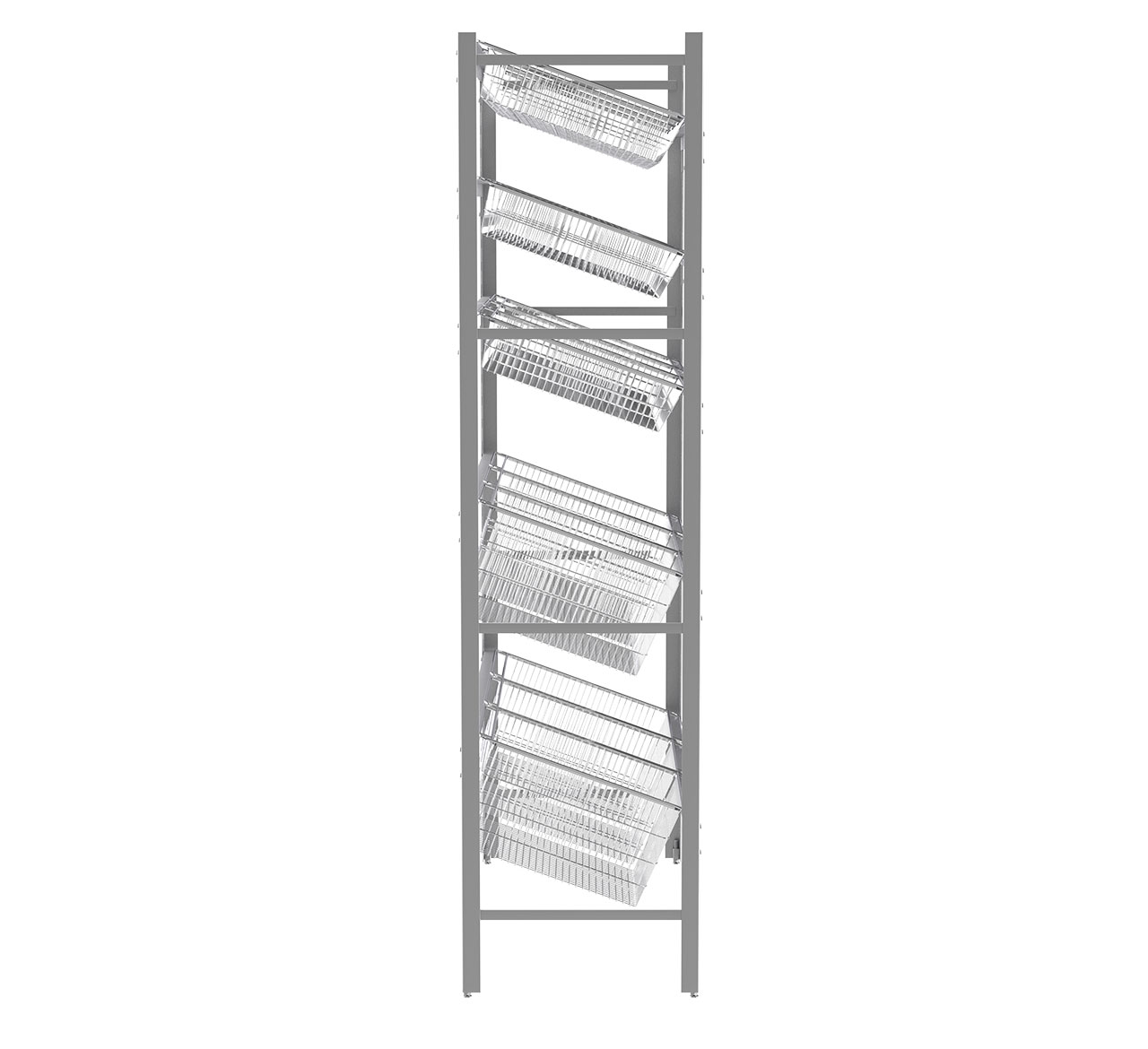 Bulk Basket Rack-Series 3: Side View Bulk Basket Rack-Series 3: Side View