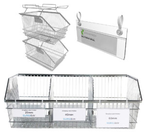 SURGIBIN®,Wire Baskets,medical-grade wire baskets,Wire Bins