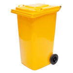 240L Wheelie Bin - Yellow