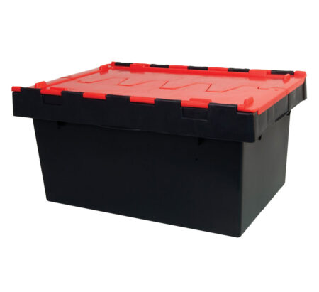 Security Crate - Black With Red Lid